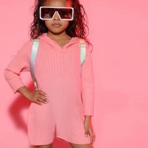 Novakids Hooded Romper With Ears - Pink Size 5